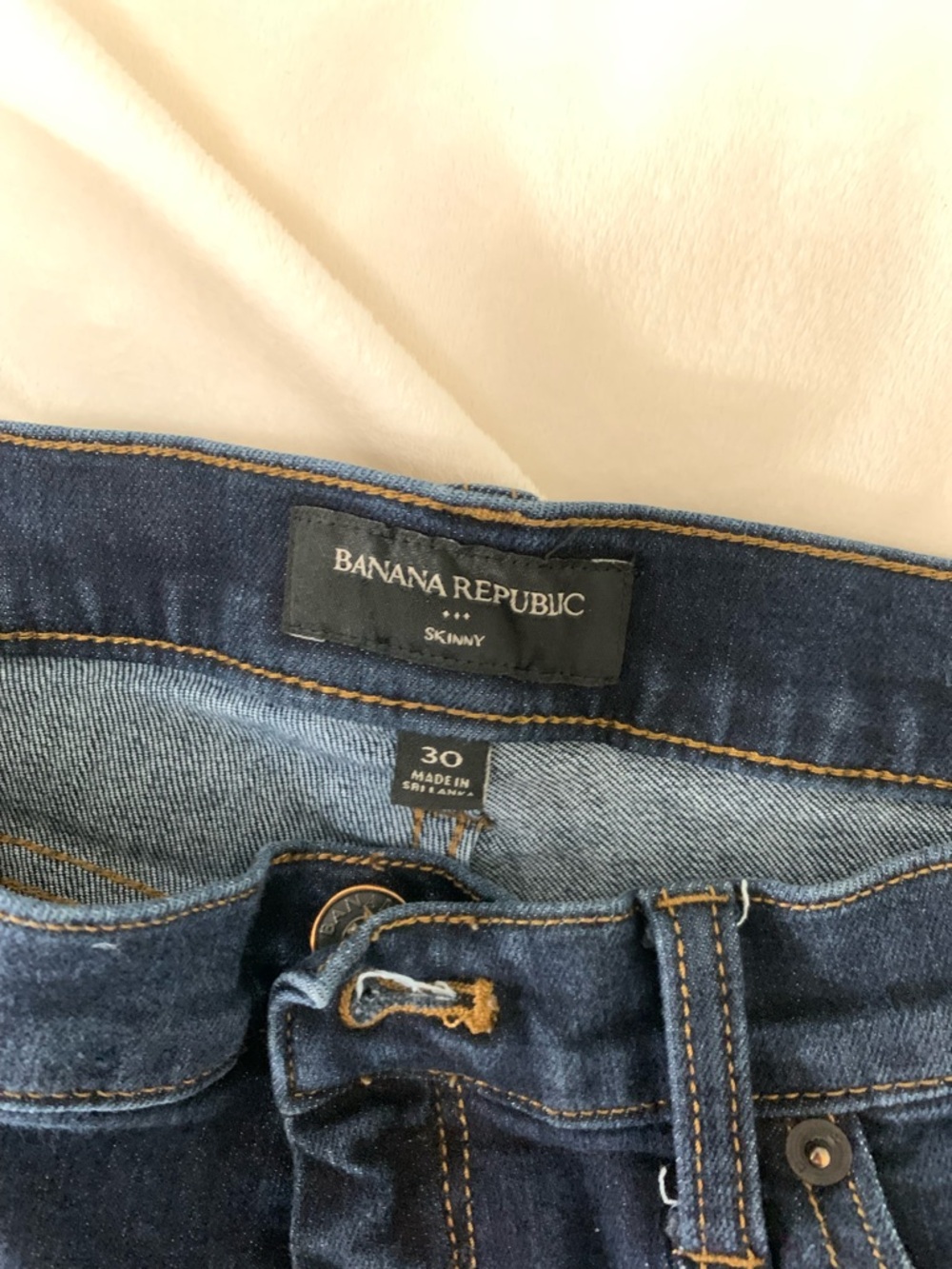 Banana Republic Skinny Jeans in Dark Indigo Blue